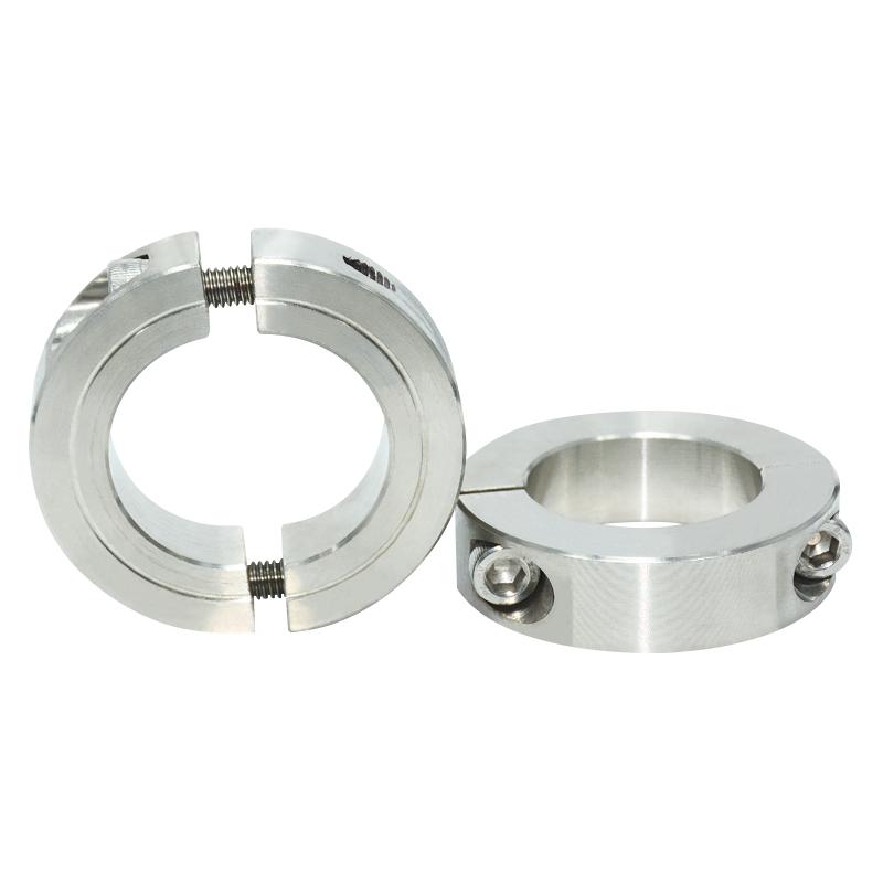 Collier de Serrage pour Arbre Type Divisé en Acier Inoxydable Ensemble de Serrage pour Roulement à Manchon Fixe Vis de Serrage Diamètre Intérieur de l'Arbre 3-100mm En Stock