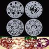Sugar Sieve Lace Flower Edge Cake Stencil Set Cake Decorating Tool Bakeware Template Spray Molds