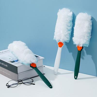 Electrostatic Duster Household Cleaning Dust Wiping Dust Cleaning Disposable Fiber Brush Head Dust-proof Adsorption Feather Duster