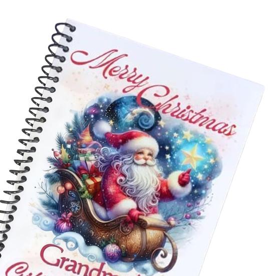 Christmas Gift Card Book Spiral-Bound Gift Cards Holder DIY Merry Christmas College Survival Kit for Students Graduation Gifts