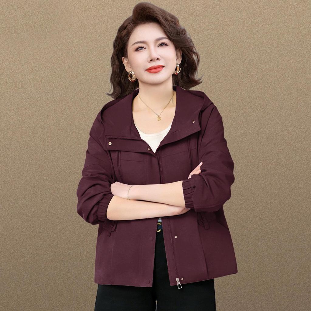 2026 Spring Jacket for Stylish Middle-Aged Women - Plus Size