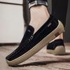 Men's Suede Leather Loafers Classics Business Casual Shoes Moccasins Slip On Shoes Driving Shoes for Man Fashion Casual Footwear