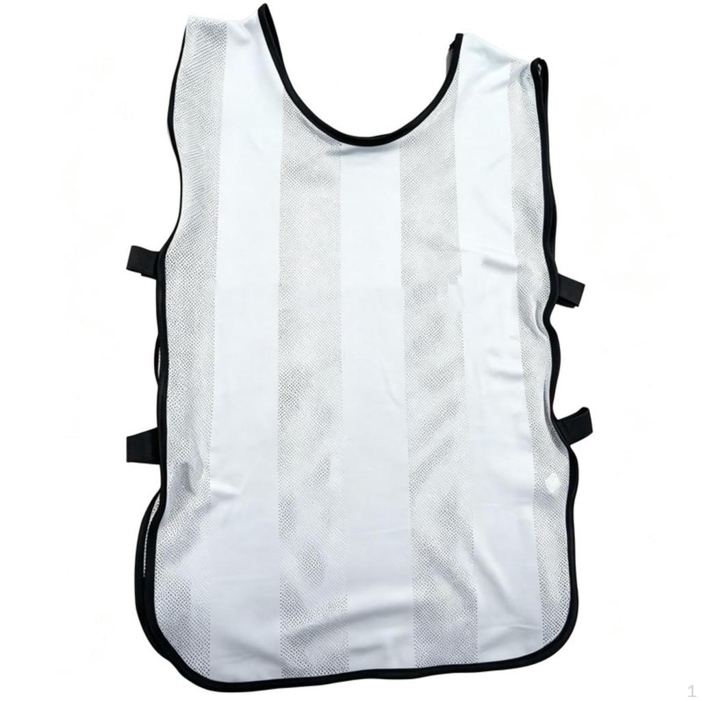 Mesh Vest with Straps OpenSided Soccer Practice Adjustable Training Bib for Sports