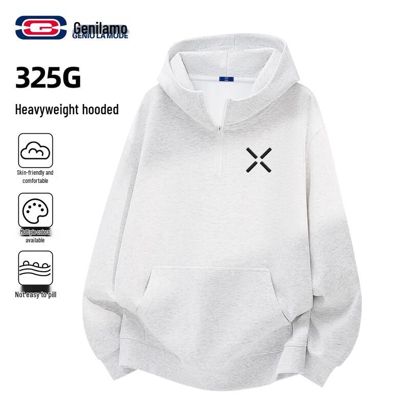 

GENIOLAMODE Men s Heavyweight Loose-Fit Hoodie XL