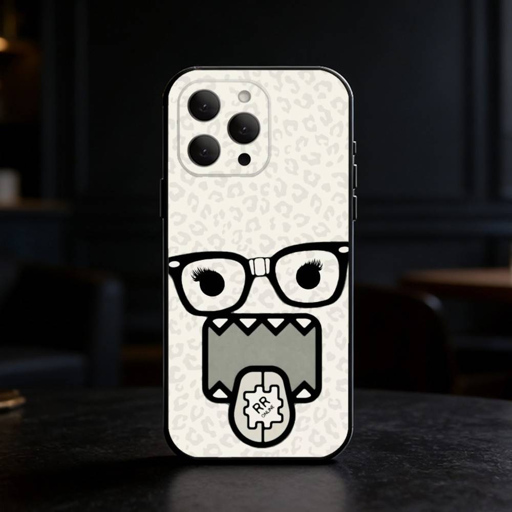 Cute Domo-kun Phone Case Phone Case Silicone Black Soft For IPhone 17,16,15,14,13,12,11,SE,Plus Pro Max