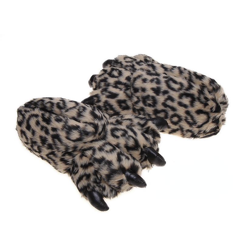 Fashion Funny Plush Slippers Women Winter Shoes Indoor Personalized Casual Flats Furry Slides Couples Comfort Bedroom Shoes Halloween