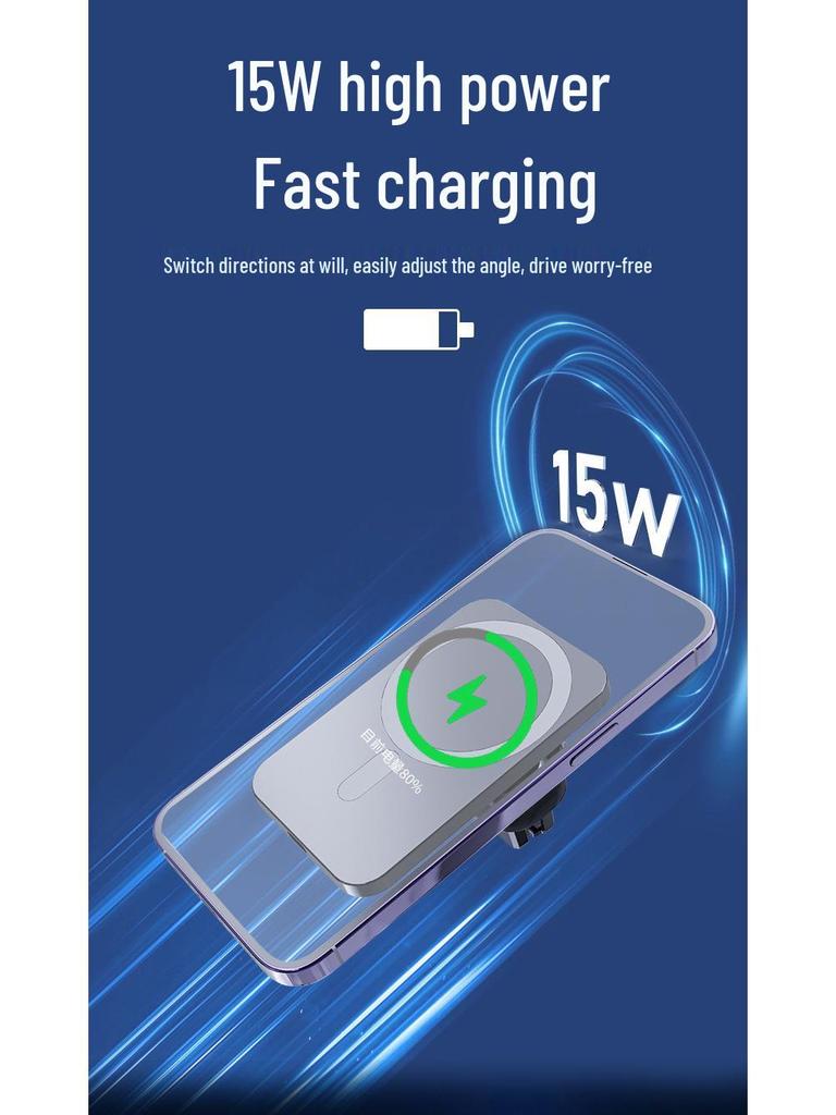 C22 Magnetic Wireless Car Charger for Apple Phones - Vent Mount Holder