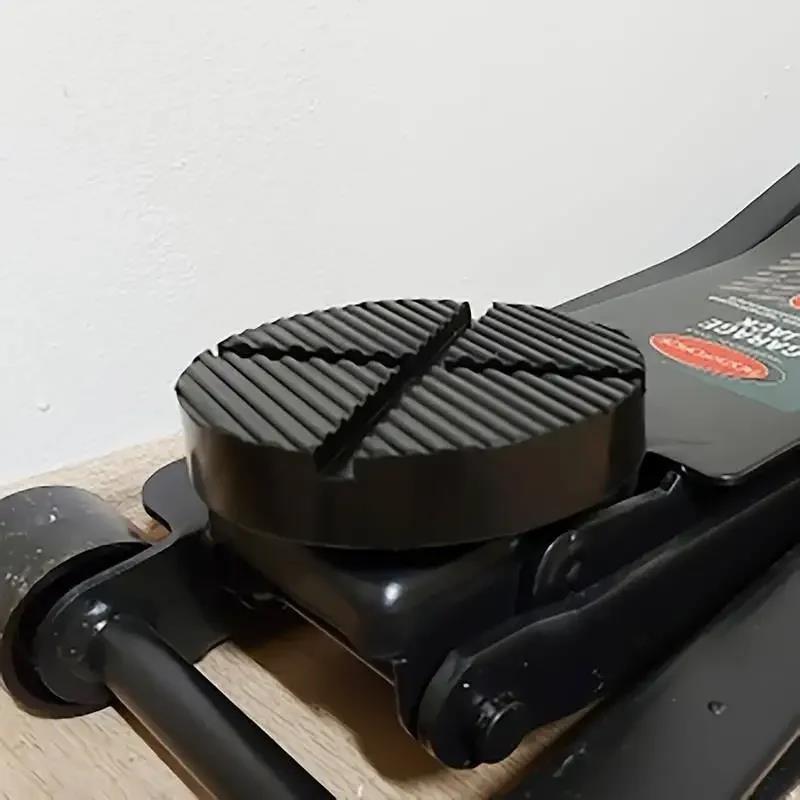 Hot Sale Practical Car Lift Jack Stand Pads Black Rubber Slotted Floor Pad Frame Rail