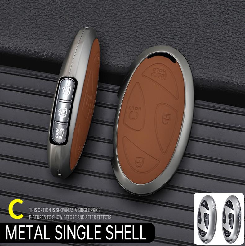 

Compatible Metal Key Shell for 11th Gen Hyundai Sonata/Elantra N Remote Control OPP Bag