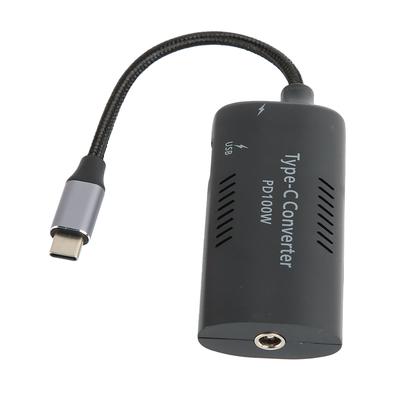 Laptop-Stromwandler DC auf Typ C PD3.0 Schnellladung 100W ABS Geflochtenes Nylon Laptop Typ C Adapter zum Aufladen von Laptops