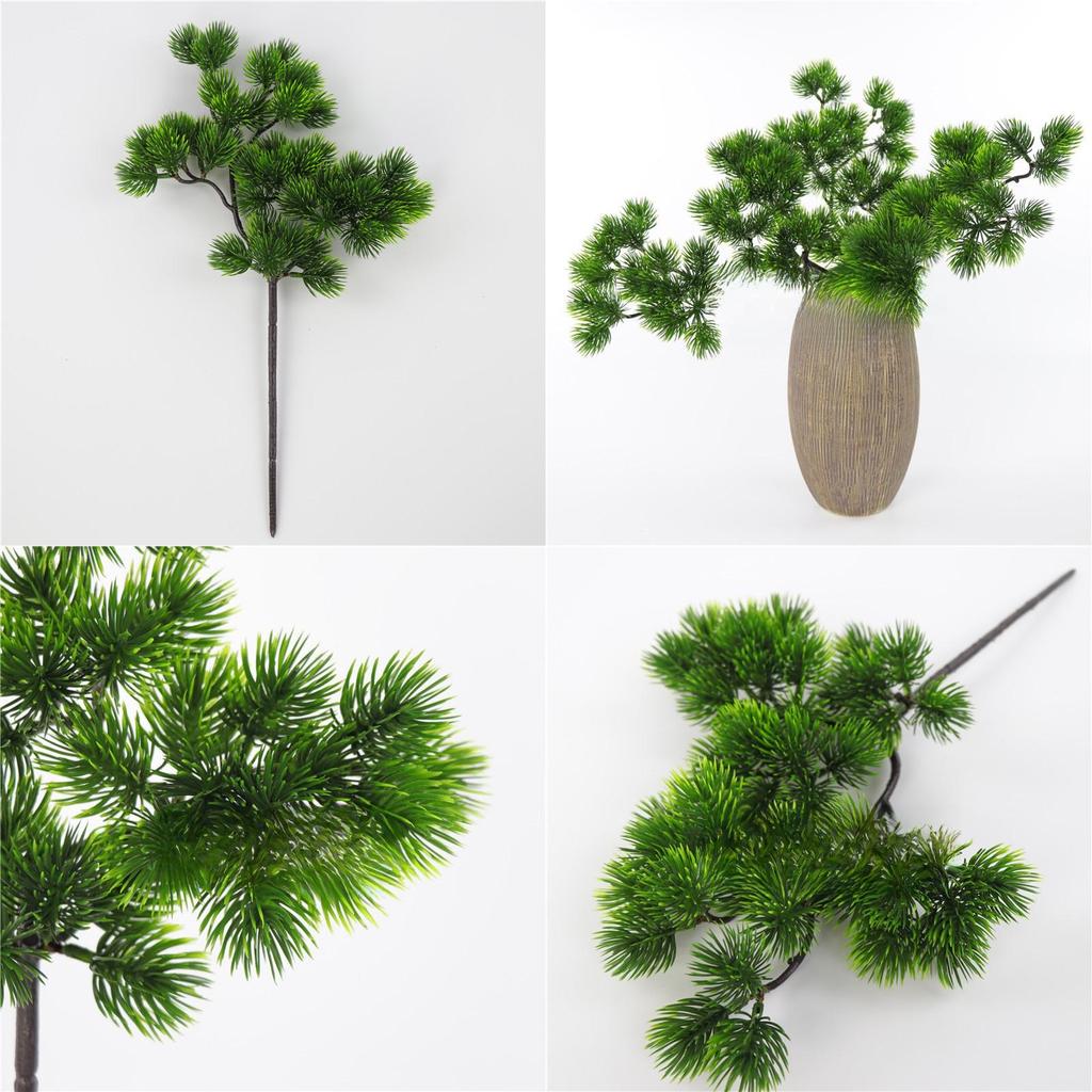 Single Branch Beautiful Pine Tree Artificial Plant With Realistic Leaves For Home Decor