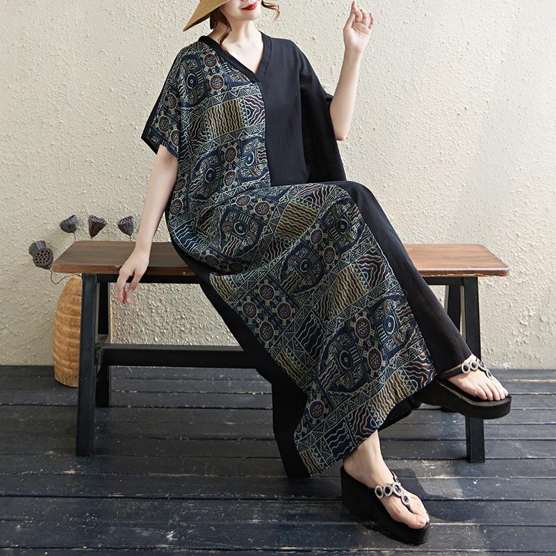 

Women s Solid Color Relaxed Fit Dress Large size average size