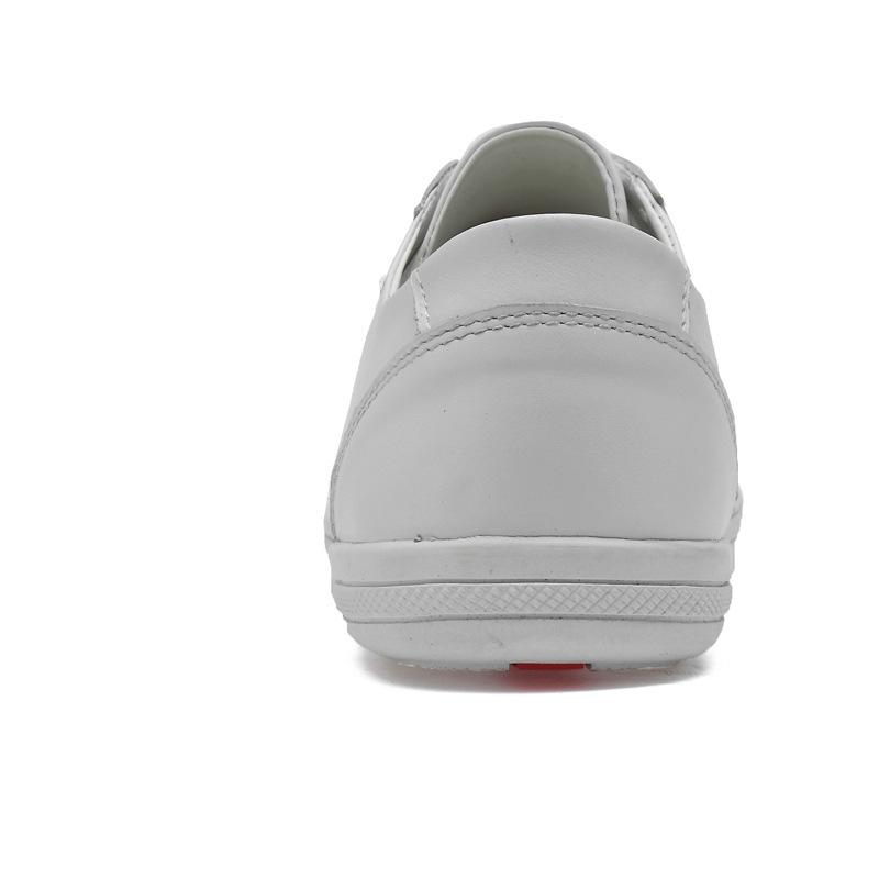 First layer cowhide white shoes casual fashion single shoes shallow mouth outdoor board shoes men's shoes