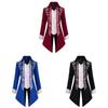 Gothic Victorian Tuxedo Jacket For Men With Jacquard Fabric For Stage Performances