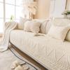 Scandinavian Breathable Cotton Patterned Woven Sofa Pad Modern Style Seat Pad Grip Non Slip Grip Sofas Cover Year Round Anti Dust Towel Sitting