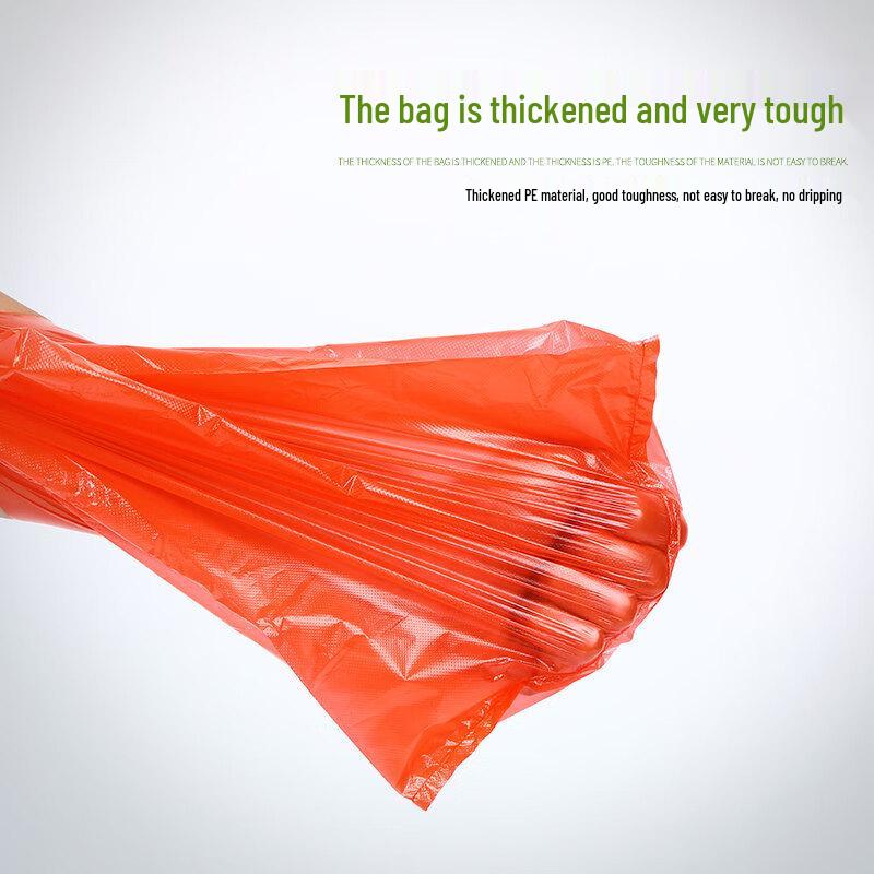 ZISIZ Food Grade Thickened Red Plastic Bags