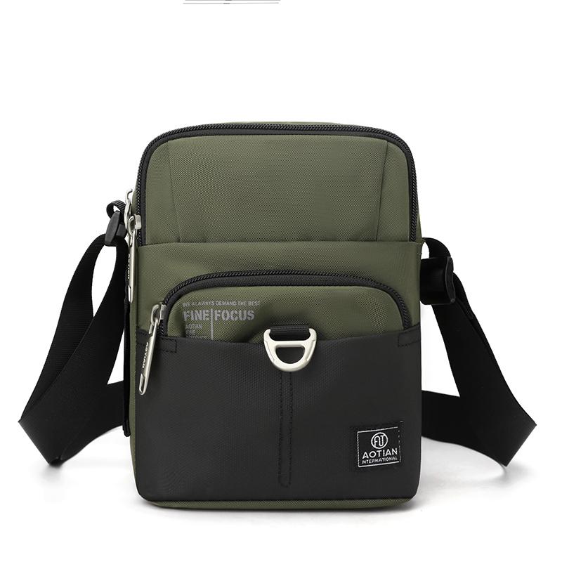 Men's Outdoor Small Bag Oxford Shoulder Crossbody Bag Mobile Phone Bag