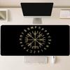 Viking Vegvisir Rune Norrena Dorata Arte Tappetino Mouse da Gioco Grande Antiscivolo Gomma Tappetino da Scrivania Per Laptop Tastiera Ufficio Casa Spazio di Lavoro