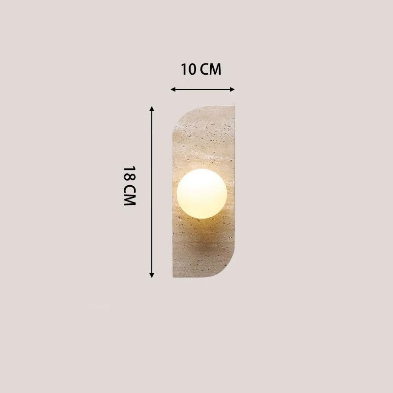 Retro Yellow Cave Stone Wall Light wabi-Sabi Japanese Style Simple Personality Bedroom Hallway Background Wall Decorative Lights