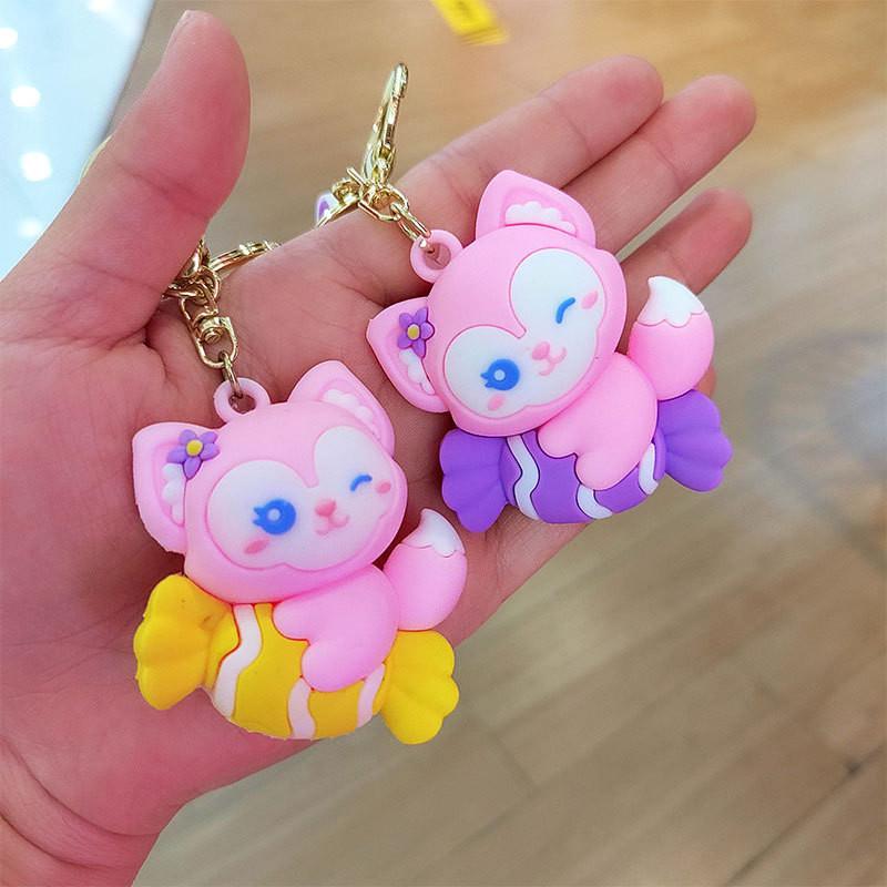 Fun And Whimsical Silicone Fox Keychain Car Accessory Or Charm Bag