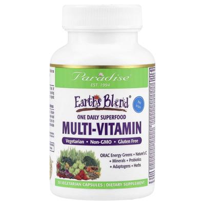 Earth'S Blend, One Daily Superfood Multivitamin, Iron Free, 30 Veggie Caps