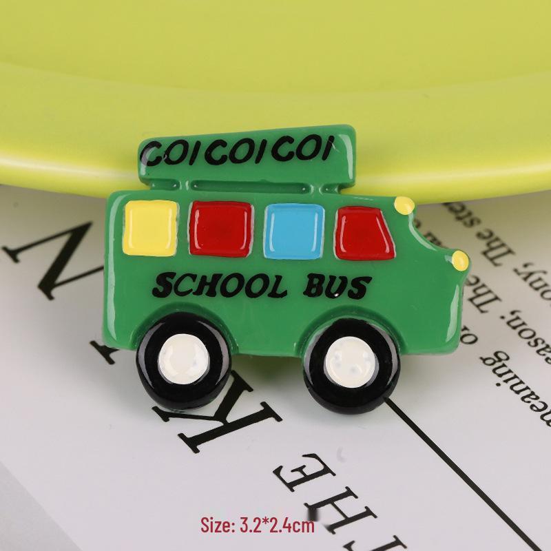 Simulation Cars 3 Cream Glue Phone Case Resin DIY Storage & Stationery Box with Refrigerator Stickers.