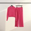 Women's Fleece Half-Zip Hoodie Set: Versatile for Yoga, Cycling, and Casual Wear.