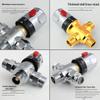 Smart Thermostatic Mixing Valve for Solar Electric Water Heater with Hot/Cold Shower Head Faucet