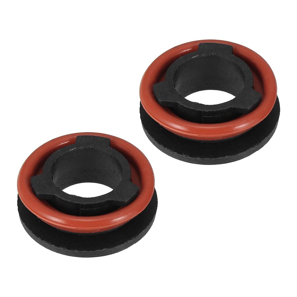 X AUTOHAUX H11 LED Headlight Adapter Base Bulb Socket Retainer Holder Universal Car Black 2pcs