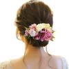 Vielseitiger Teller Haarschmuck Romantischer Blumen Haarkamm Vintage Metall Braut Haarschmuck Stoff Retro Rose Brautjungfern Kopfschmuck Damen