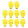 10pcs Chicken Water Nipples Automatic Poultry Nipples Drinker Waterer Plastic Yellow