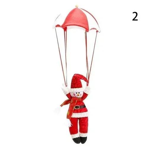 Christmas Tree Series Hanging Ornament Santa Claus Parachute Snowman Party Decor Supplies Accessories Creative Fashion Gifts