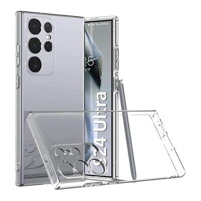 Transparente Silikon Weiche Hülle für Samsung Galaxy S25 S24 S23 S22 S21 Ultra Plus FE Luxuriöse Ultra Dünne Klare TPU Abdeckung