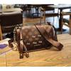 2023 MK F Pillow Women's Crossbody Shoulder Bag with Wide Strap & Tassels