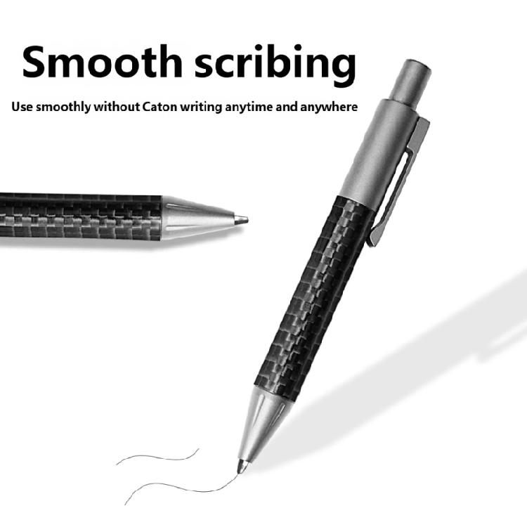 Clicks Type 0.5mm Medium Point Ball Pen Ballpoint Pen Smooth Writing Metal Oil Pen Office School Students Writing Gift