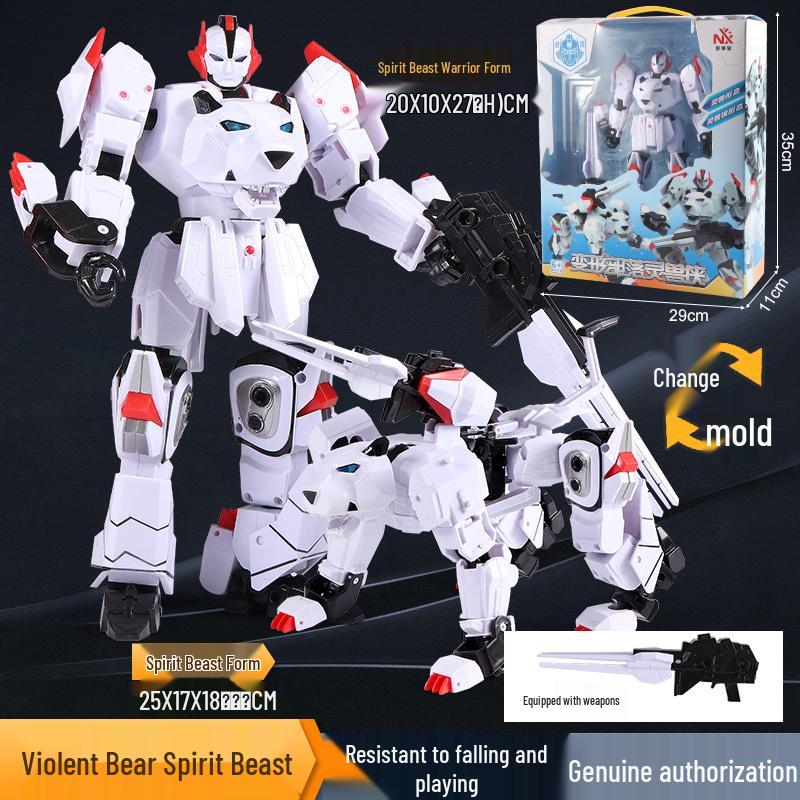 Kirin King Transforming Mecha Car: Large-Scale Educational Robot Toy for Kids