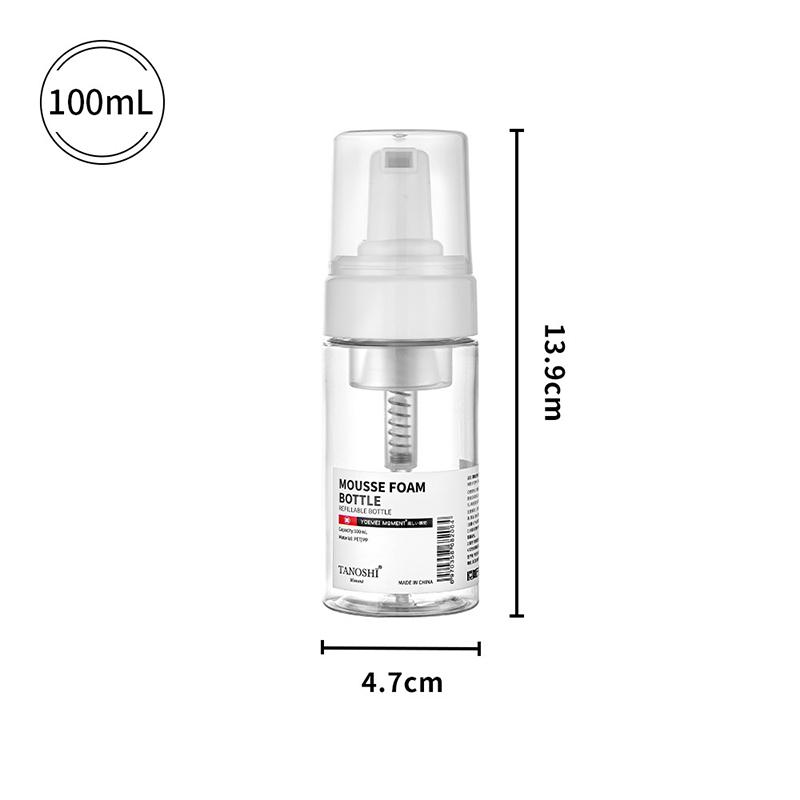 Foam Pump Bottle Travel Foaming Dispenser Hand Soap Lash Cleanser Shampoo Mousse Refillable Pump Containers