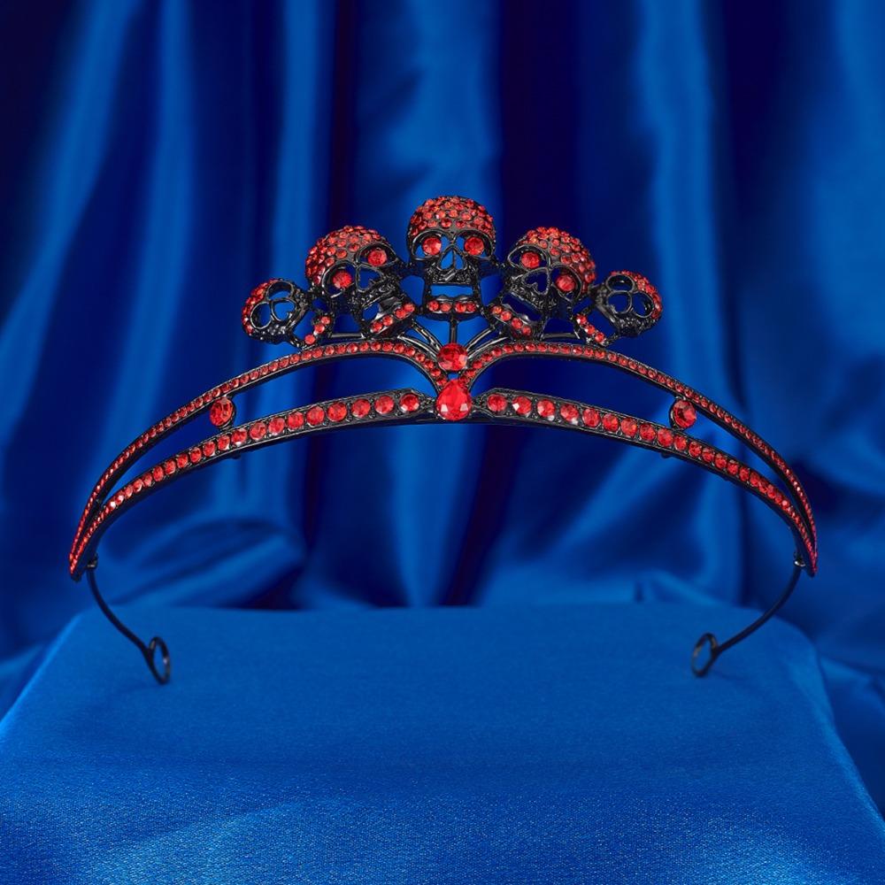 Gothic Skull Crown Halloween Headband Queen Halloween Party Decorations  Men