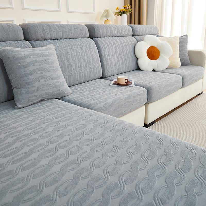 

Новый жаккардовый бархатный чехол для дивана, универсальная подушка для гостиной «все включено», универсальная четырехсезонная эластичная чепчик для дивана, защищающая от кошачьих царапин S