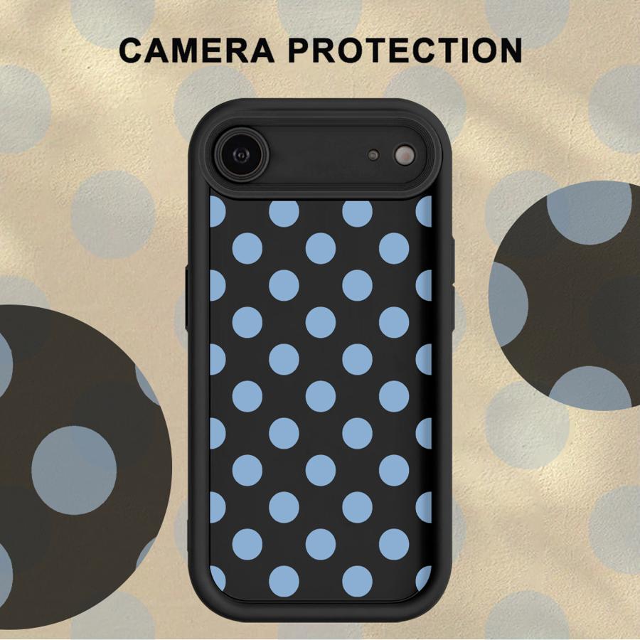 Coque pour iPhone 17 Pro Max 13 17e 16 Air 11 15 Plus 14 12 Pro Housse de téléphone Luxe Ins Pois