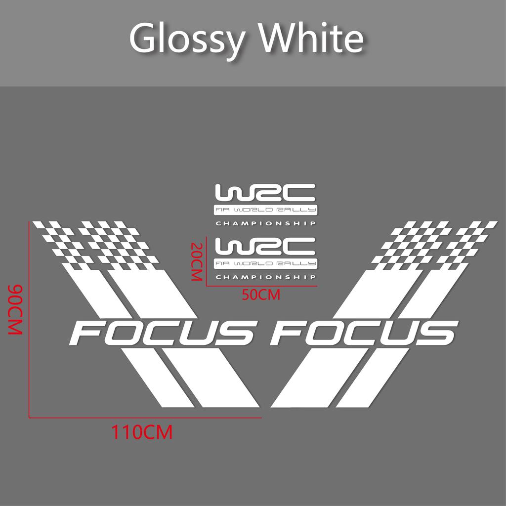 Samochodowe Naklejki na Obie Strony Nadwozia Stylowy Sportowy Styl Wyścigowy Auto Naklejka z Folii Winylowej Pasuje Do Ford Focus 2 3 MK2 MK3 Akcesoria Samochodowe