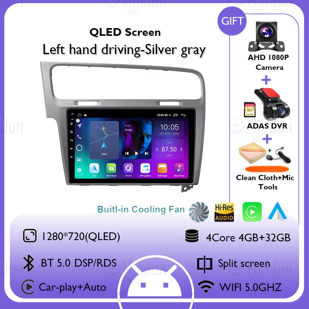 2K Screen Android 14 Car GPS Radio Multimedia For Volkswagen Golf 7 2012 - 2020 Car Radio Multimedia Video Player Navigation