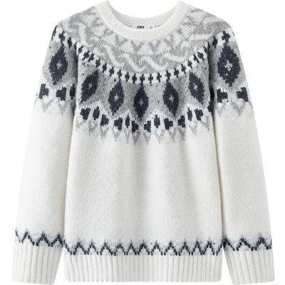 Semir Herren Wang Anyu Fair Isle Jacquard Strickpullover