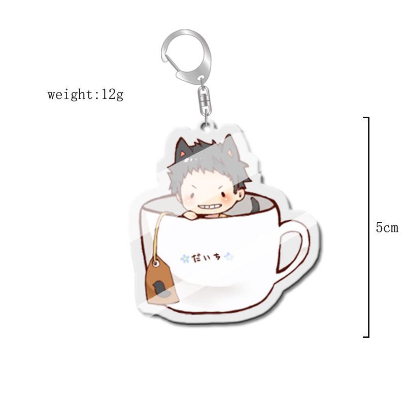 Haikyuu!! Anime Acrylic Keychain Charm - Creative Campus Ornament Gift