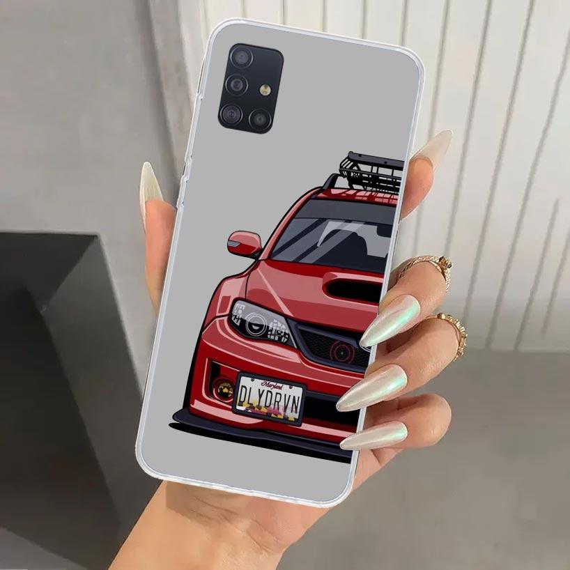 JDM Sports Cars Male Men Phone Case for Samsung Galaxy A52 A32 A22 A12 A02S A50S A30S A10S Note 20 Ultra 10 Plus S10 A31 A20 A71