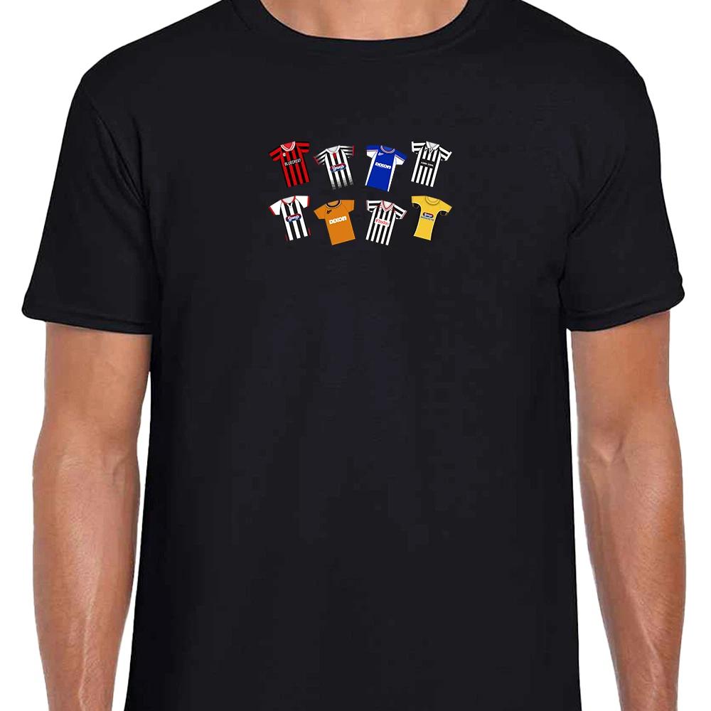 Grimsby Town Retro Kits Black T-Shirt Adult tshirt Great Fans Gift 2XL