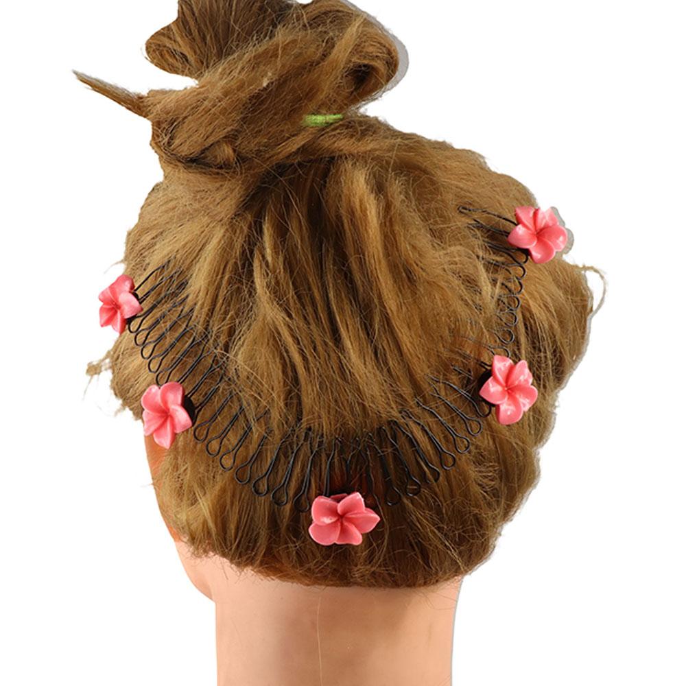 Spring Invisible Extra Hair Holder Headband Flower Hairpin U Shape Hair Styling Comb  Children