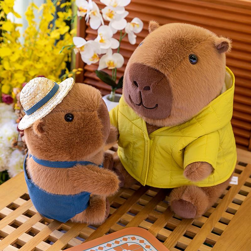 Capybara Clothes Cotton Plush Toy Stuffed Animal Doll Decorations Kids Gift