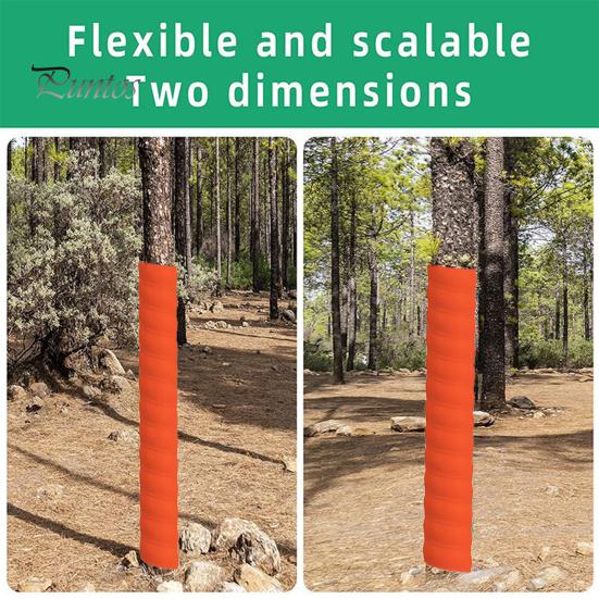2Pcs Tree Trunk Protector Guard Spiral Design Tube Wraps Effective Tree Protection Anti-bite Sturdy Tree Bark Cover
