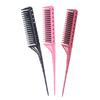 1Pc Professional Hair Combs Tip Tail Comb Barber Hairdressing Comb 3-Row Teeth Detangling Comb Salon Tools Barber Accessories